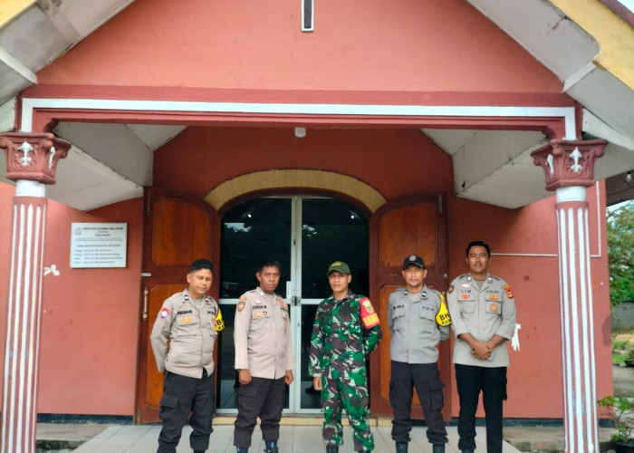 Polsek Tanjung Batu Lakukan Pengamanan Gereja Pouk dan Cuti Bersama Waisak