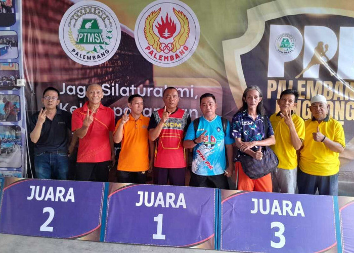 Yunialdi/Afriansyah Juara Ganda Tenis Meja 100 Plus Palembang 