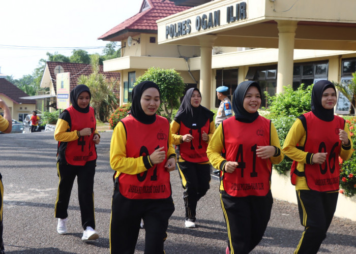 Tingkatkan Kesiapan Fisik Personel, Polres Ogan Ilir Gelar Kesamaptaan Jasmani Berkala