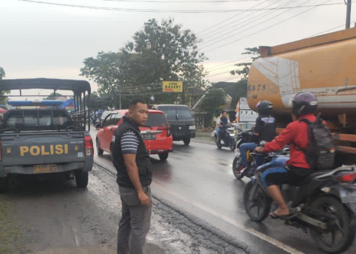 Polsek Indralaya Amankan Lima Lokasi Pasar Bedug Ramadhan 1447 H
