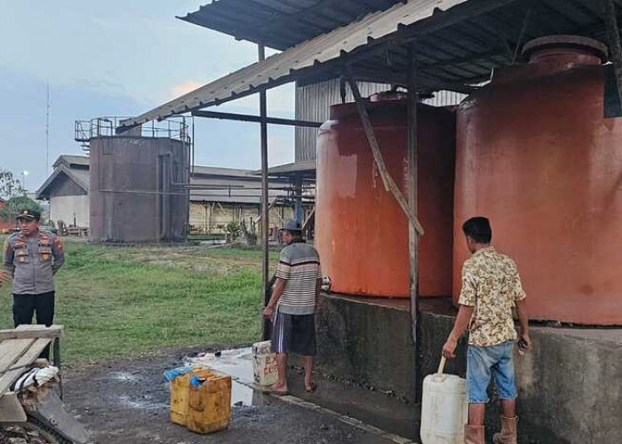 Pastikan Ketersediaan Air Bersih, Kapolsek Air Sugihan Sidak PT SAML