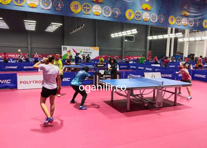 Partai Ganda Campuran Tenis Meja PON Aceh-Sumut 2024 Dimulai, Tim Jatim Seeded 1