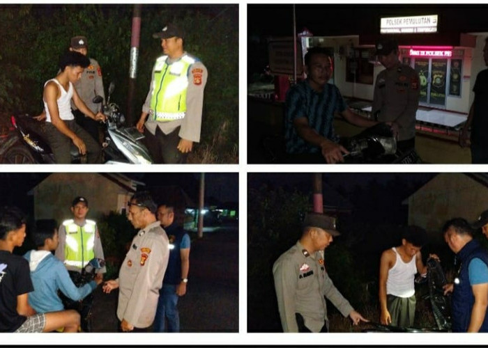 Polsek Pemulutan Gelar Razia Malam Hari Libur, Sasar Premanisme dan Wilayah Rawan