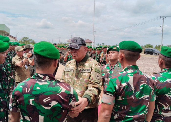 Menhan RI Kunker Ke  Yonif TP 846/KS Muratara