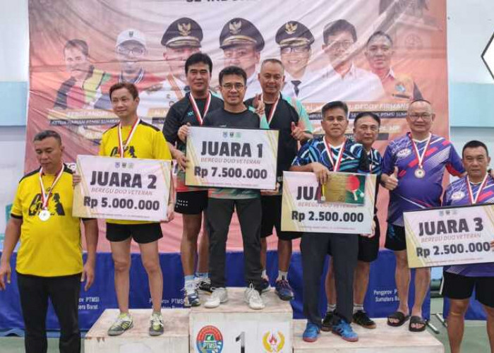 Ini Juara Turnamen Tenis Meja Sumbar Open 2023