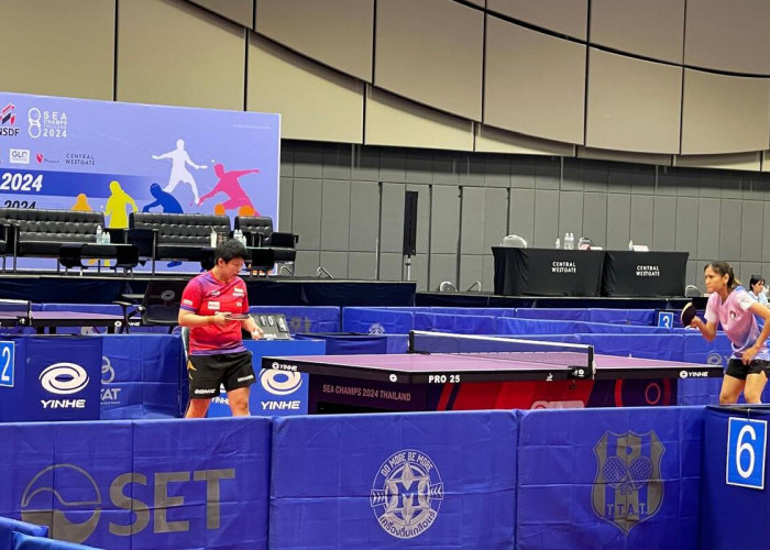 SEA Champs Thailand Table Tennis 2024: Timnas Putra-Putri Indonesia Taklukkan Kamboja dan Laos