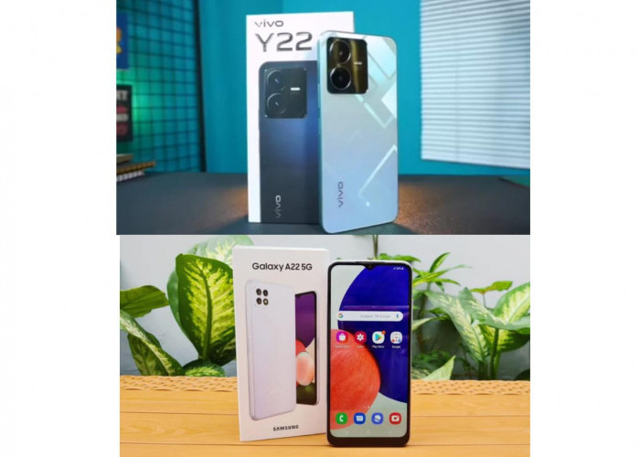 Perbandingan Vivo Y22 dengan Samsung Galaxy A22, Hp Mid Range Selisih Harga Beda Tipis Mana yang Terbaik?