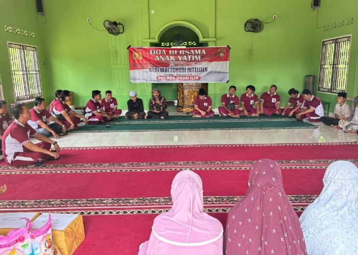 Sat Intelkam Polres Ogan Ilir Gelar Bakti Sosial dan Doa Bersama Anak Yatim