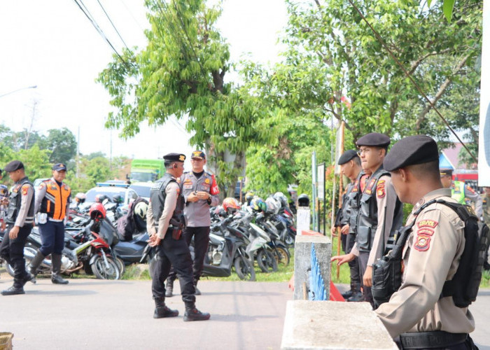 Polres Ogan Ilir Lakukan Pengamanan Pengundian Nomor Urut Paslon Pilkada 