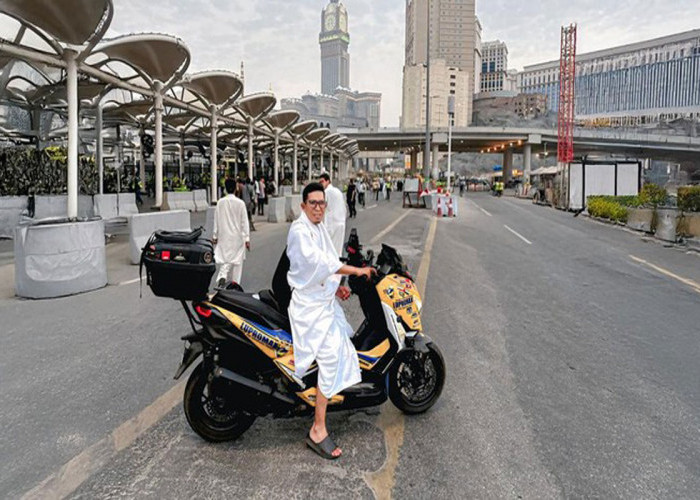 Daeng Anshar Sukses Touring Umrah Indonesia-Mekkah Mengendarai Xmax, ini Ceritanya