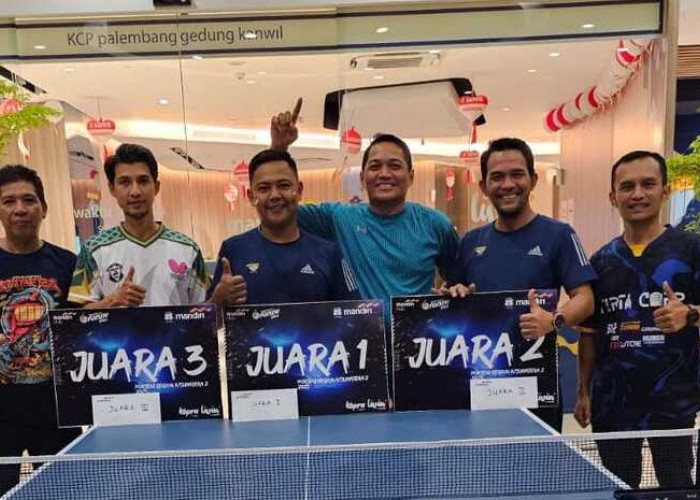 Ini Juara Porseni Tenis Meja Bank Mandiri  