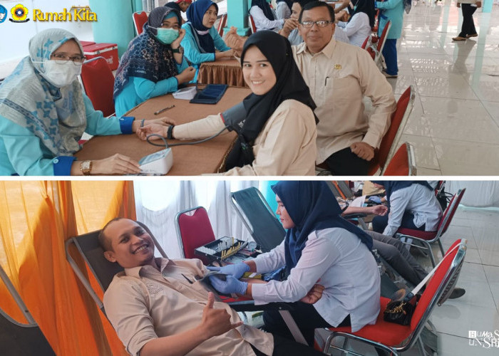 Jelang Ramadan, KSR PMI Unsri Gelar Donor Darah