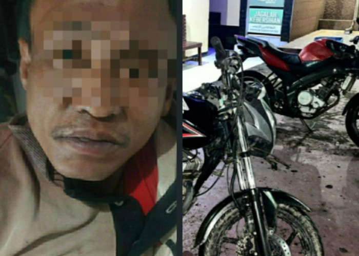 Maling Motor Mahasiswa,  Warga Sejaro Sakti Ogan Ilir Ditangkap Tekab Polsek Indralaya 