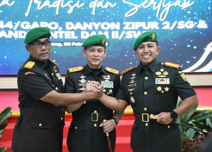 Danrem 044/Gapo Resmi Berganti, Brigjen TNI Adri Koesdyanto ke Brigjen TNI Khabib Mahfud