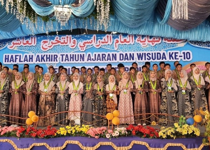 Mefi Ogan  Ilir Gelar Haflah,  134 Siswa  Di Wisuda 