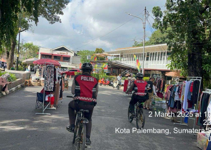 Bulan Ramadan, Dit Samapta Polda Sumsel Tetap Patroli Bersepeda, Untuk Kamtibmas 