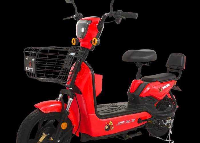 Intip Spesifikasi Sepeda Listrik Exotic Groza X3, Desain Trendi dan Mewah Serta Spek Larinya Kenceng