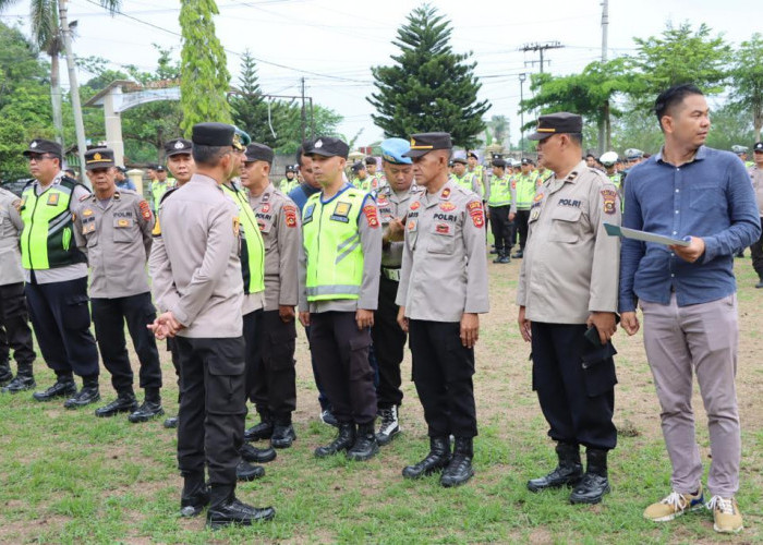 Wakapolres Ogan Ilir Pimpin Apel Pagi Operasi Mantap Brata Masa Kampanye