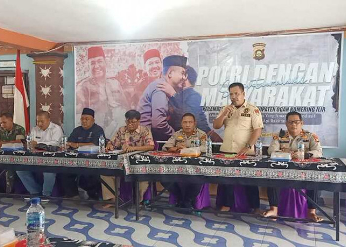 Polres OKI Silaturahmi dengan Elemen Masyarakat, Imbau Pemilu 2024 Damai