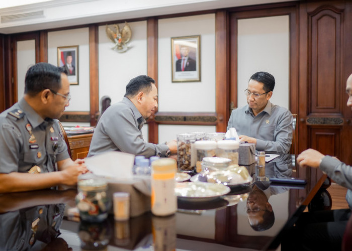 Audiensi ke Menkum, Kakanwil Kemenkum Sumsel Sampaikan Laporan Triwulan I 2025