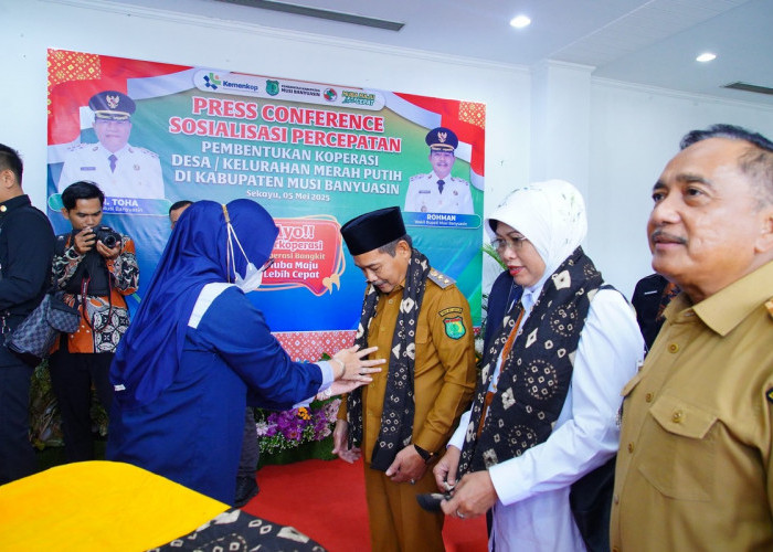 Semangat Wabup Muba Sosialisasi Pembentukan Koperasi Merah Putih