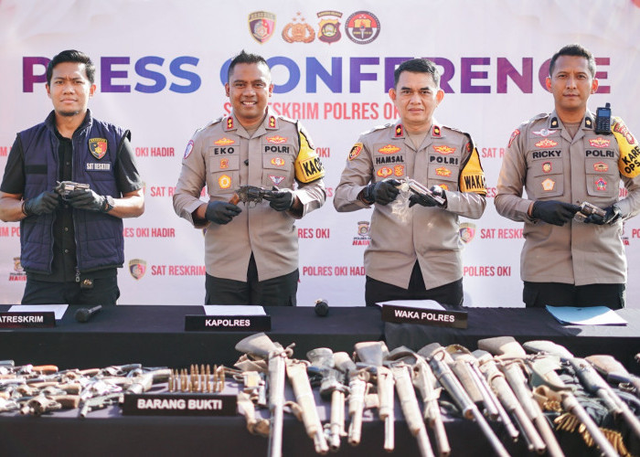 Baru Sepekan Operasi Musi Senpi Berhasil Amankan 70 Buah, Tiga Pelaku Dibekuk 