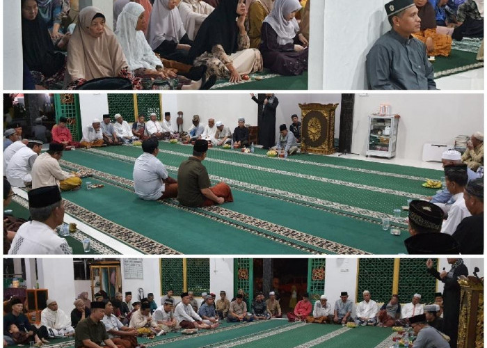 Dr, KH, Fahmi Umar MA : Ajak  Jamaah  Salat Diawal Waktu, Isra Mi’raj Di Masjid AL- Mulk Amin Serumpun Ogan Il