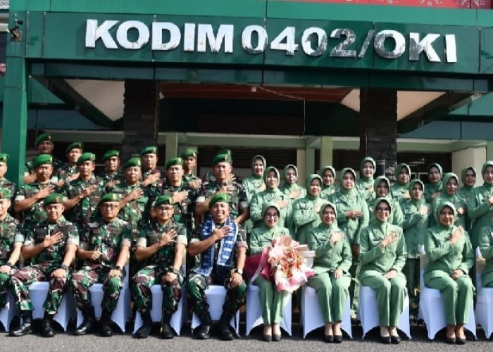 Danrem 044/Gapo Kunjungi Kodim 0402/OKI, Berikan Arahan dan Motivasi kepada Prajurit