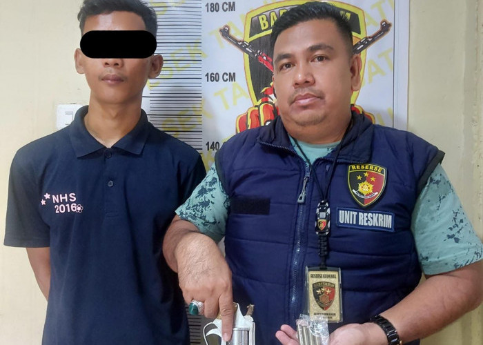 Warga OKI Ditangkap di Ogan Ilir, Gegara Bawa Senpi Dengan 4 Peluru 