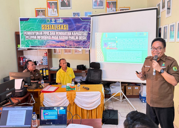 Kunjungi Desa Rimba Ukur, Diskominfo Sosialisasi Pembentukan PPID