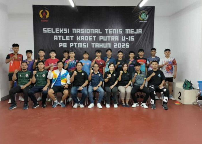 14 Petenis Meja Kadet Putra U-15 Ikuti Seleksi Nasional  