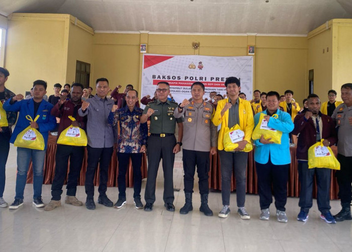 Polres Ogan Ilir Gelar Baksos Bersama Mahasiswa, Menjelang Ramadhan 