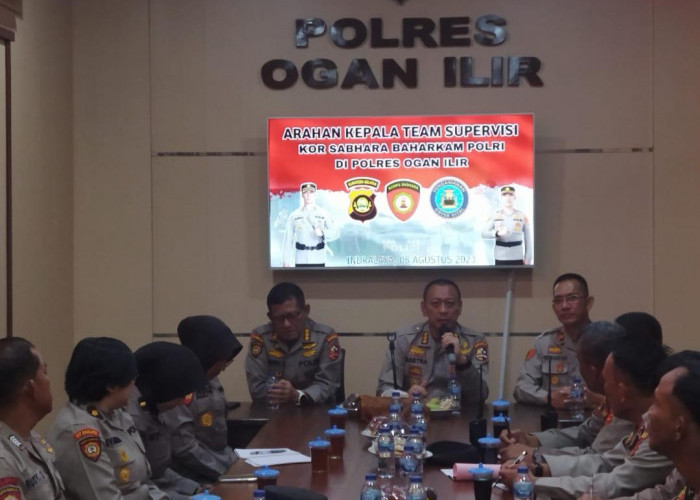 Polres Ogan Ilir Kedatangan Team Supervisi Kor Sabhara Baharkam Polri