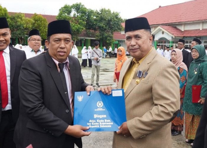 Staf  Ahli Ibnu Hardi Jadi Irup Upacara Peringatan HAB ke-80  di Ogan Ilir