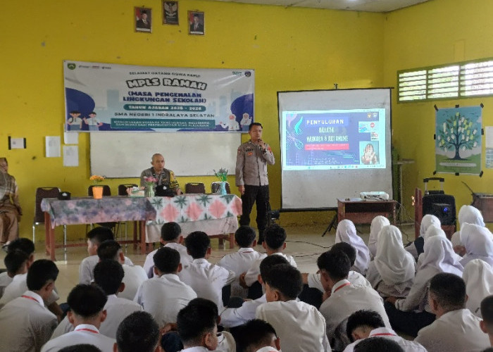 MPLS  SMAN 1 Indralaya  Selatan-Rantau Alai, Siswa Diberikan Pembekalan Bahaya Narkoba 