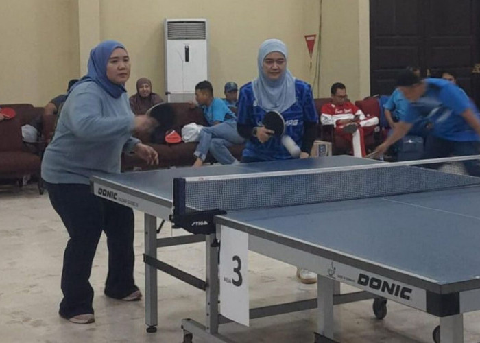 HUT ke-65, PT Pusri Gelar Turnamen Tenis Meja