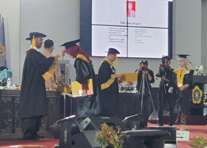 Rektor Unsri Mewisuda 1184 Sarjana, 280 Sarjana Menyandang Predikat Dengan Pujian