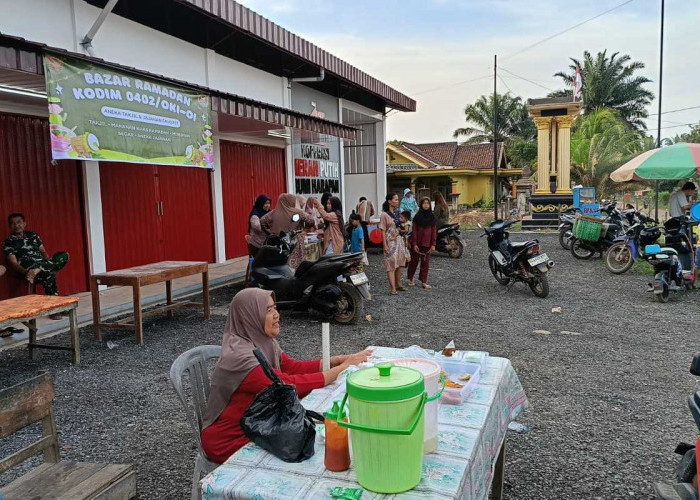 Bazar Ramadan Kodim 0402 OKI Hadir di Teluk Gelam