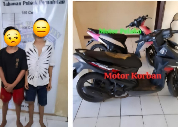 Dua Begal Bersenjata  Ngumpet Di Semak Saat Di Tangkap Tim Panther Polsek Pemulutan 