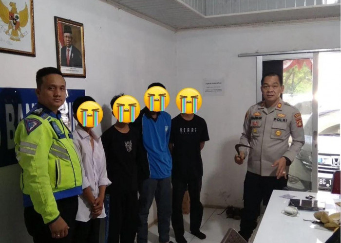 Polisi Amankan 4 Pemuda yang Hendak Tawuran 