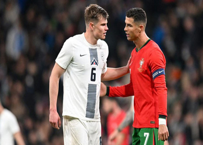 Diperkuat Ronaldo, Portugal Kalah Atas Slovenia 0-2