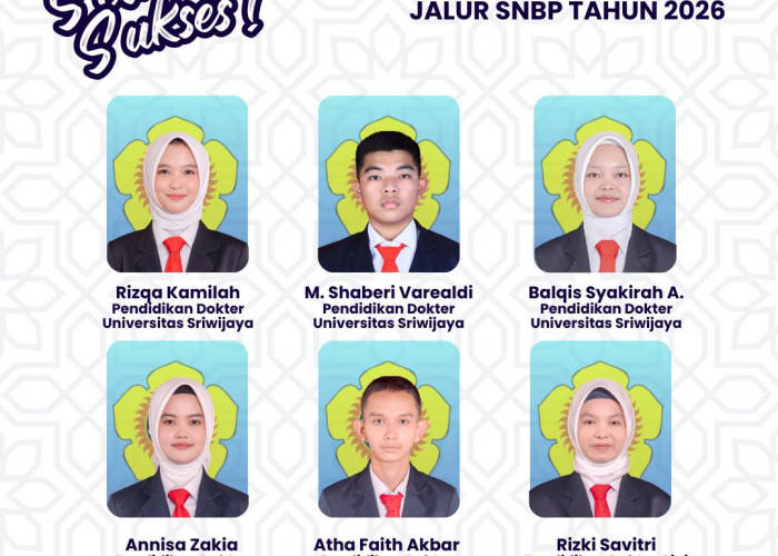 54 Siswa SMAN 1 Indralaya  Ogan Ilir Lolos Jalur SNBP,  6 Siswanya Tembus di Fakultas  Kedokteran