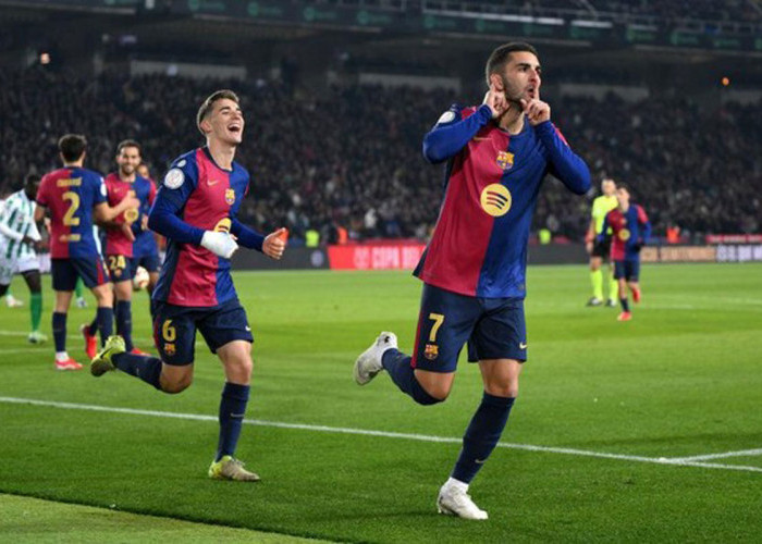 Pecundangi Real Betis 5-1, Barcelona Melenggang ke Perempat Final Copa del Rey 2024-2025