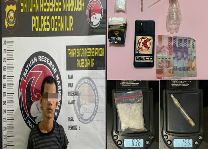 Kedapatan  Berbisnis Narkoba Tukang Jahit Dibekuk Satres Narkoba Polres Ogan Ilir