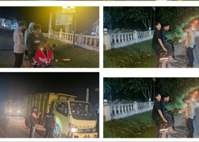 Polsek Tanjung Batu Gelar KRYD di Malam Hari Libur, Razia Kendaraan dan Pencegahan Kriminalitas