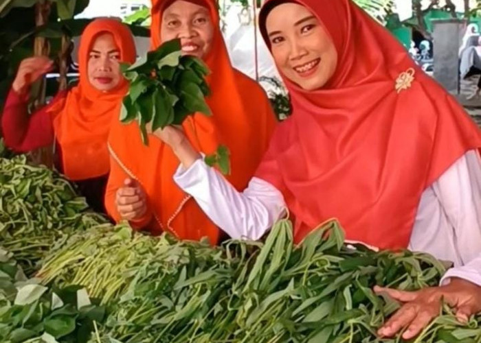 Caleg DPRD Prabumulih, Adakan Kampanye Mini Tukar Sampah dengan Paket Sayuran 