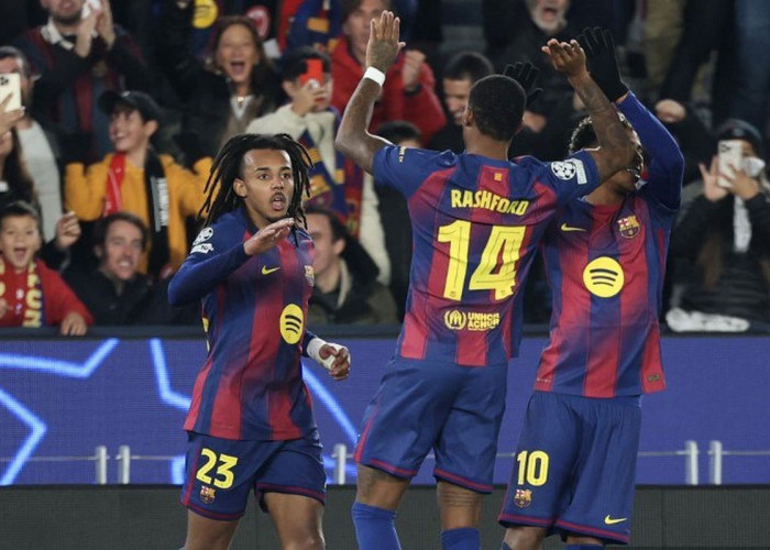 Liga Champions 2025 - Tandukan Kounde Menangkan Barcelona Atas Frankfurt