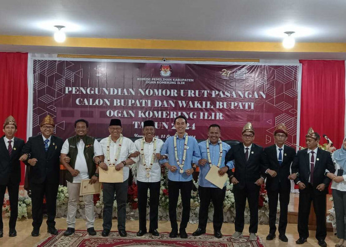 Pengundian Nomor Urut Cabup OKI Selesai, JADI No 1, MURI 2