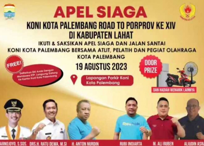 Tatap Porprov Sumsel 2023, KONI Palembang Gelar Apel Siaga