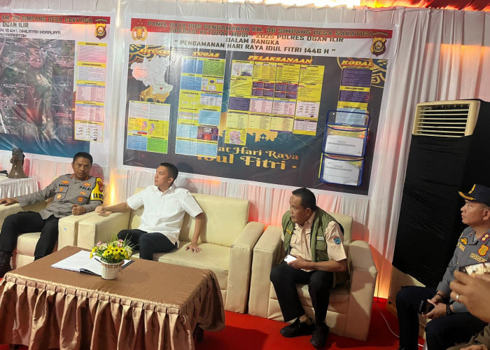 Bupati Ogan Ilir dan Kapolres Tinjau Pospam dan Posyan, Pastikan Kesiapan Personel  Operasi  Ketupat  2026